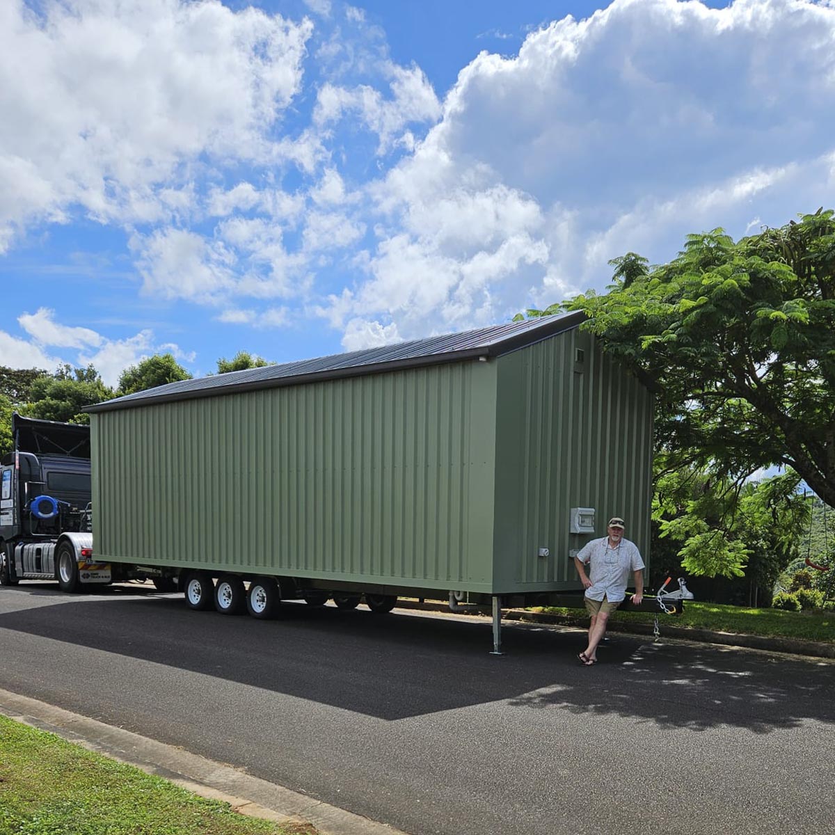 Alphaline Tiny Home delivered to Byron Bay NSW