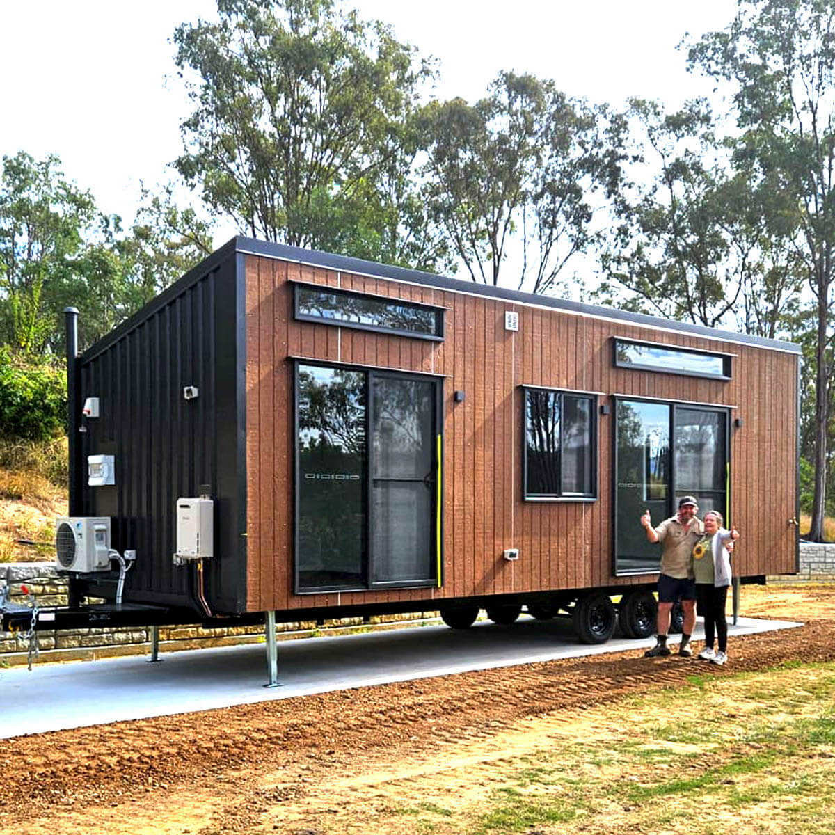 Alphaline Tiny Home delivered to Kooralbyn Queensland