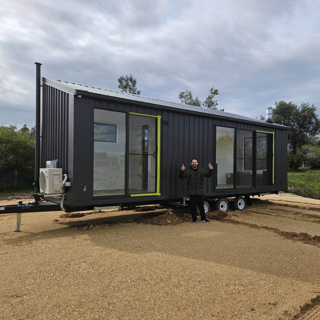 Alphaline Tiny Home delivered to Golden Beach Victoria