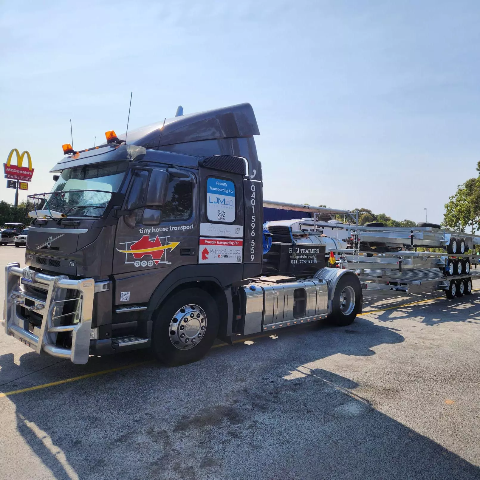 Delivery of some HMJ Trailers to Lawson start their new life as a tiny house